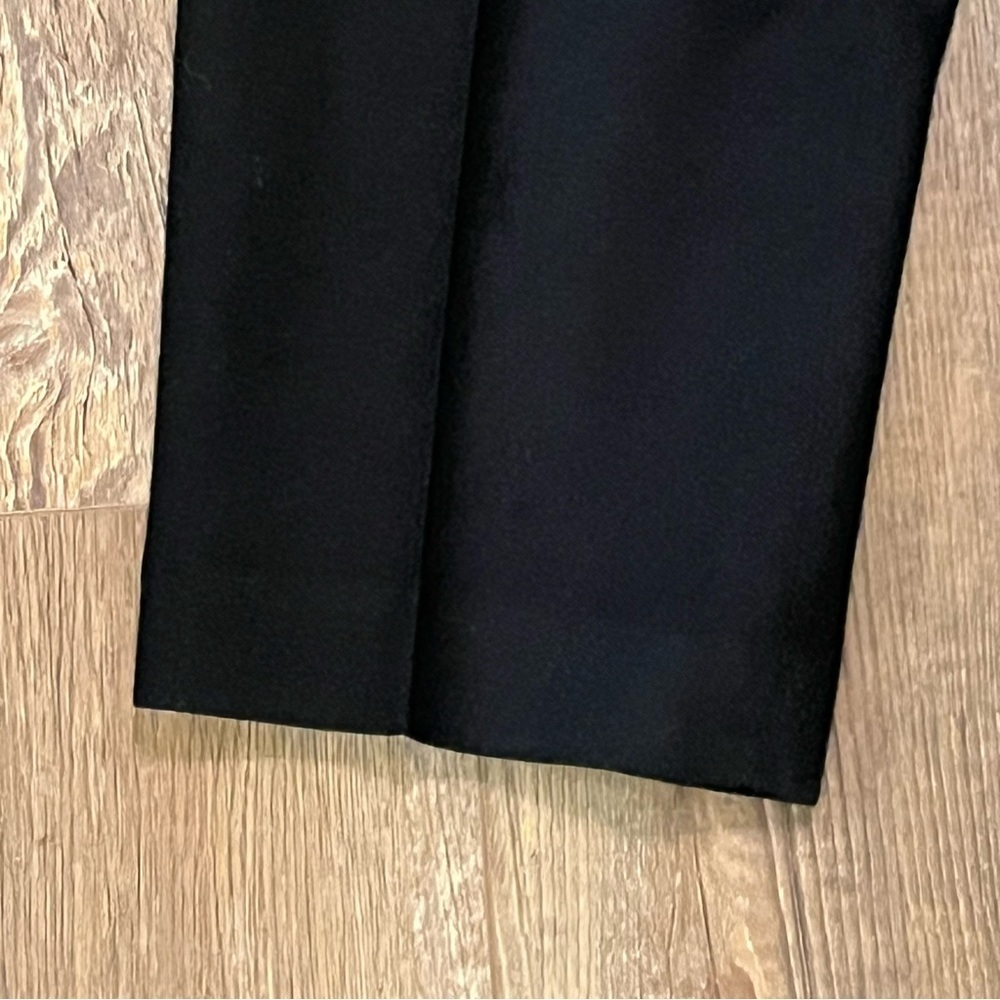 Vtg KORET Wool Pants Women’s Petites 26x28 Black Straight Leg Pockets Lined - Picture 4 of 15